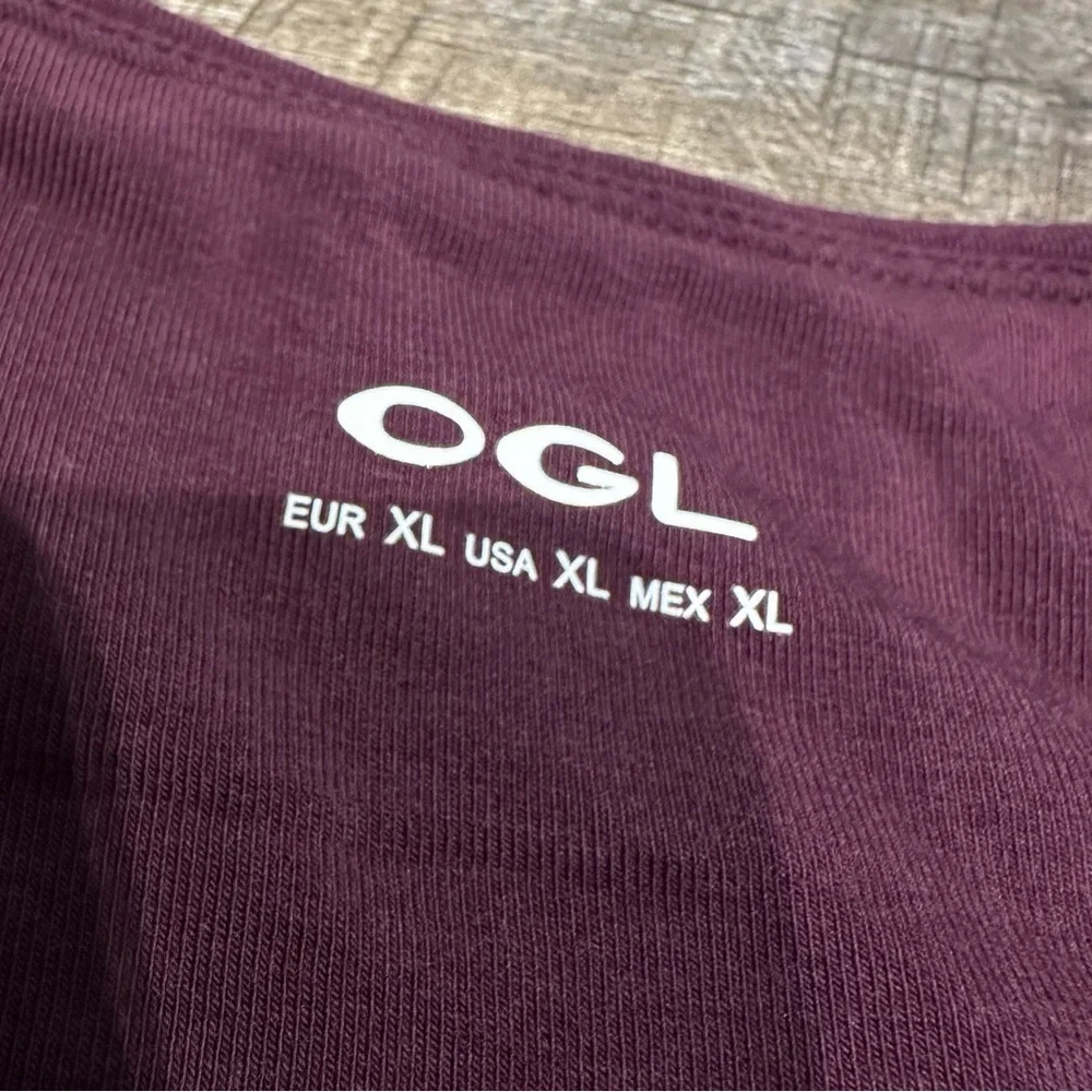 OGL ProWarm Eco-Mousse Angular Square Neck Side Ruched Bra Top Size XL NWT